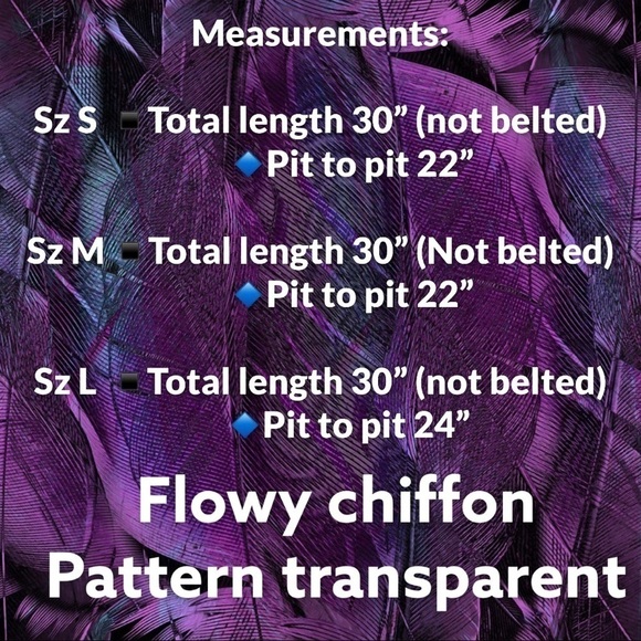 Boutique - off shoulder chiffon dye Top pattern transparent - dreamy cute 🥰 - Picture 4 of 10